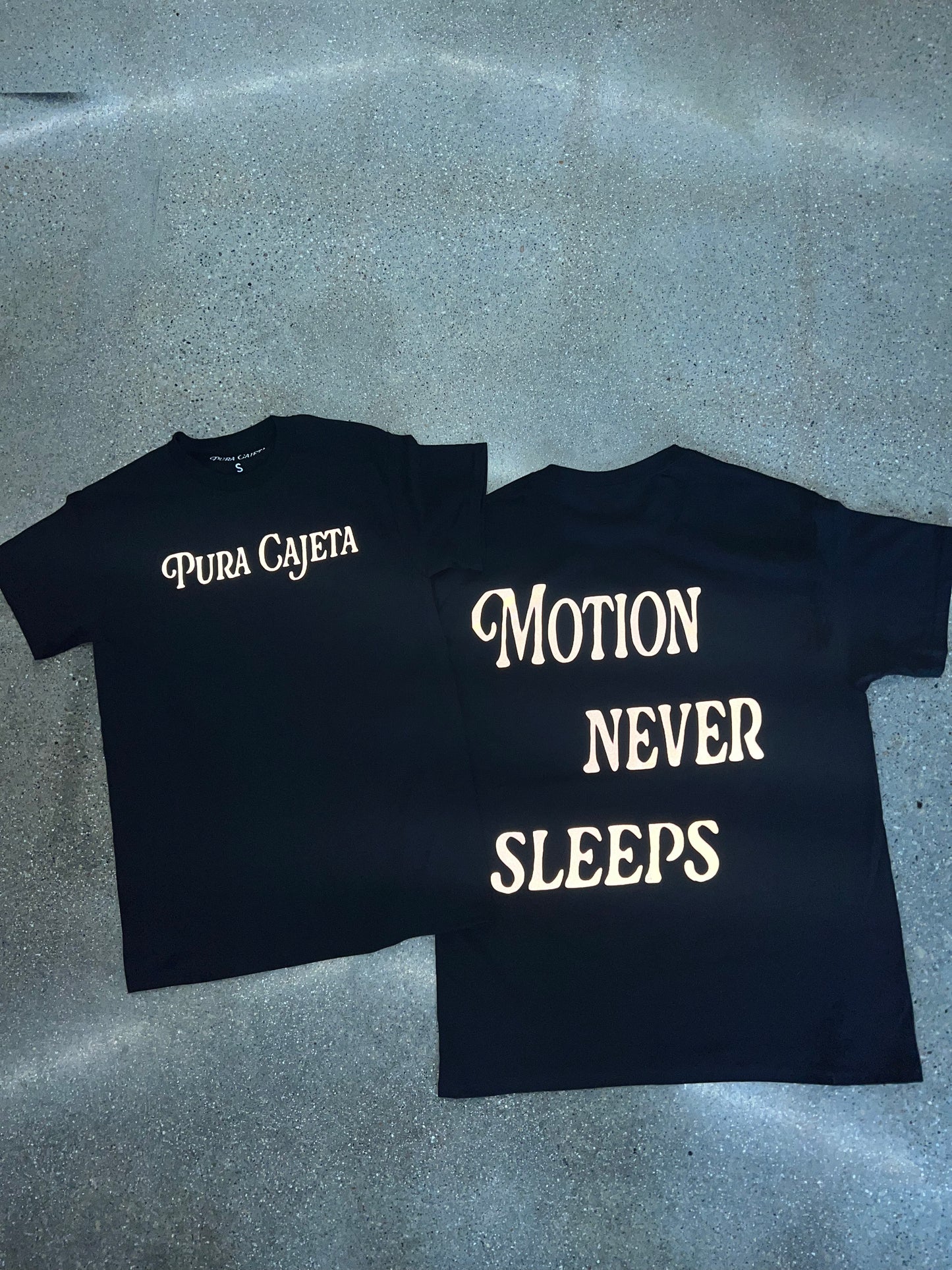 Pura Cajeta Reflective Motion Never Sleeps T-Shirt