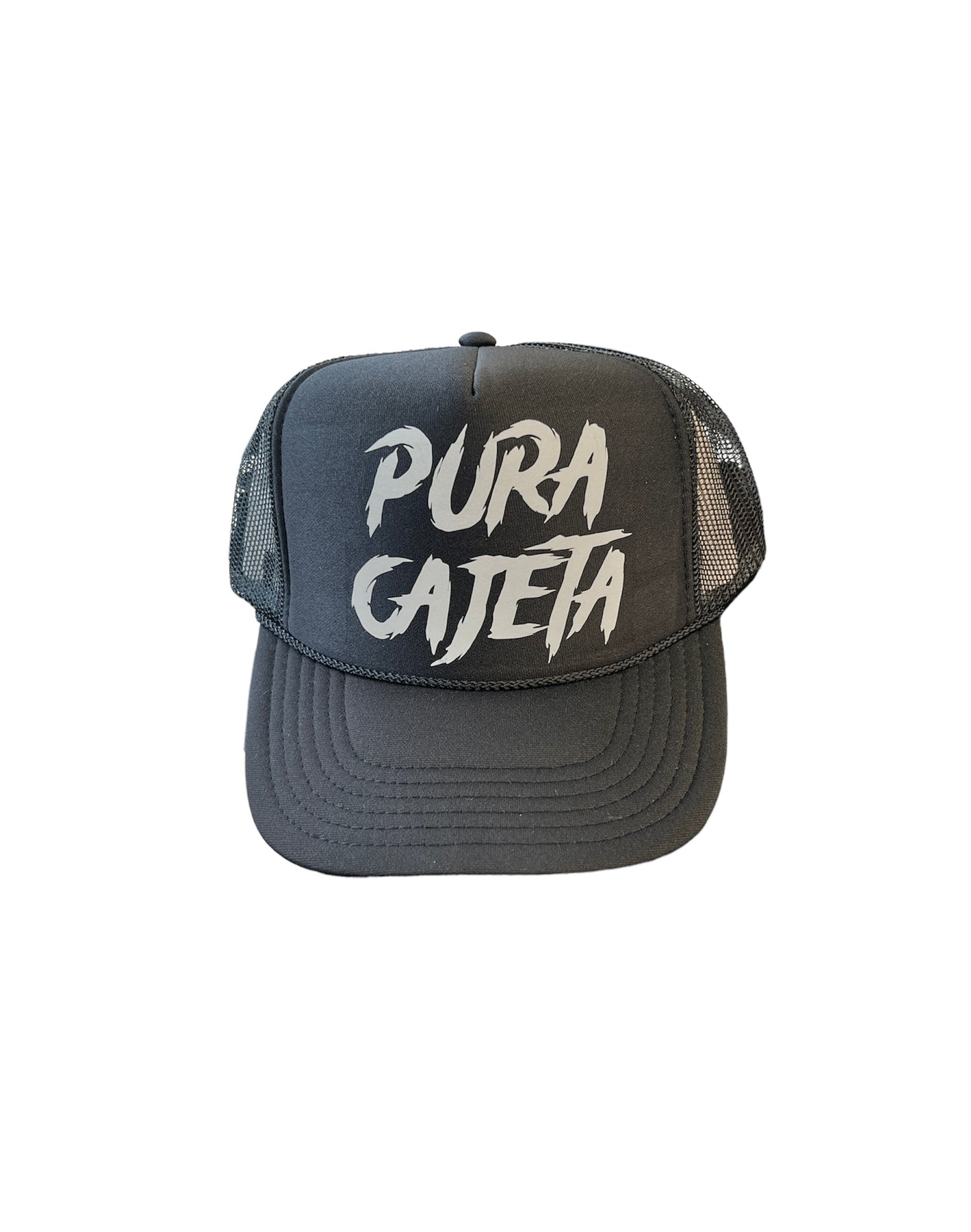 Pura Cajeta Black Reflective Trucker Hat